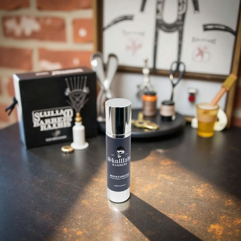 Beard & Face Moisturizer from Skullfade Barbers, NYC Financial District